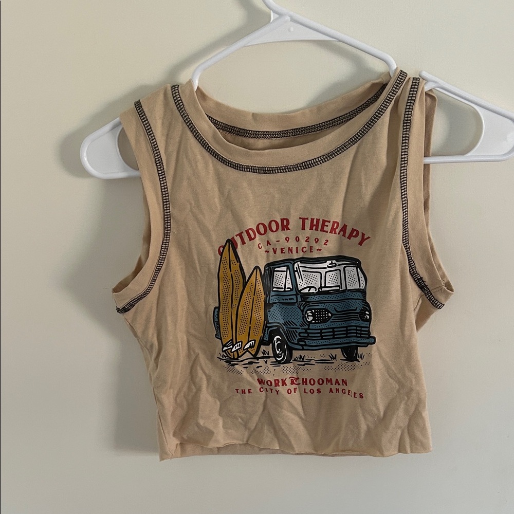 Outdoor Therapy Tan Tank Top